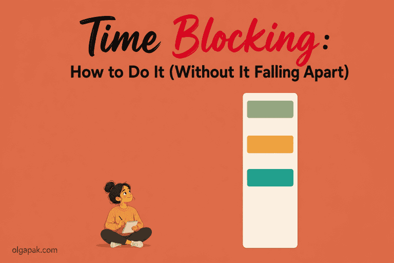 Time Blocking: How to Do It (Without It Falling Apart)