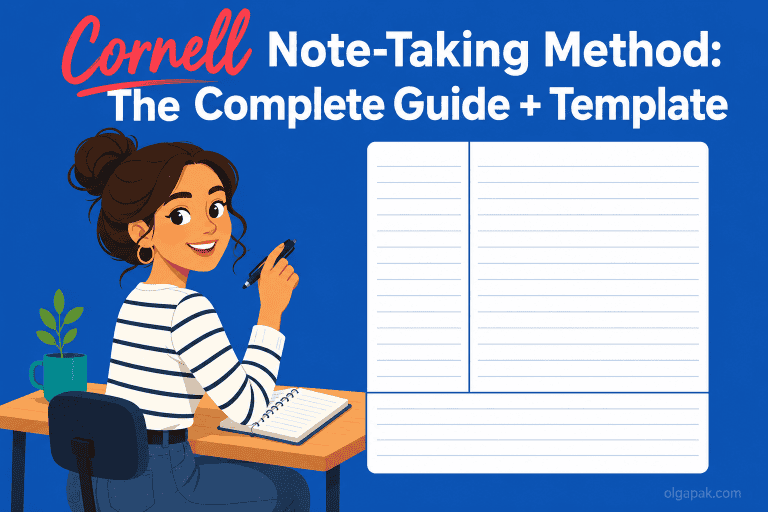Cornell Note-Taking Method: The Complete Guide + Template