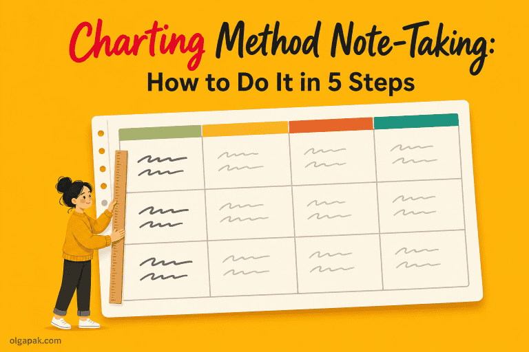 Charting Method Note-Taking: How to Do It in 5 Steps