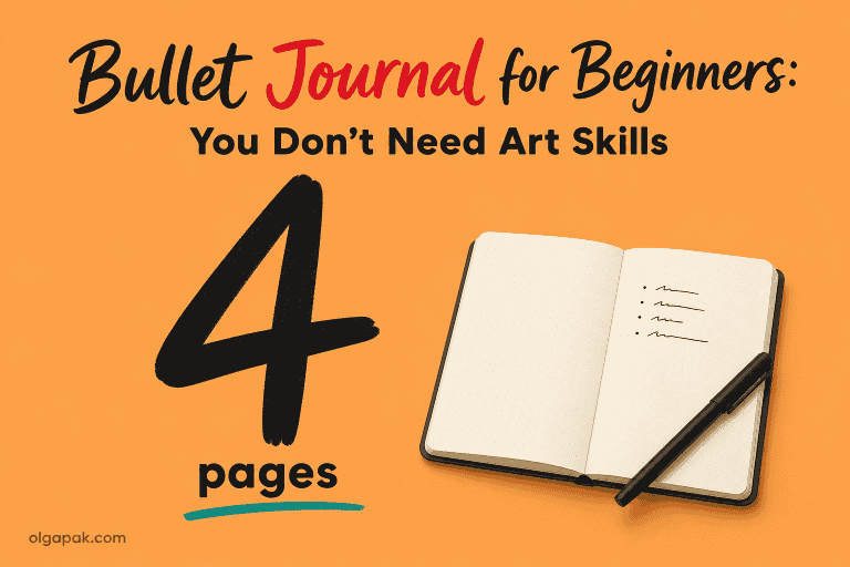 Bullet Journal for Beginners: You Don’t Need Art Skills