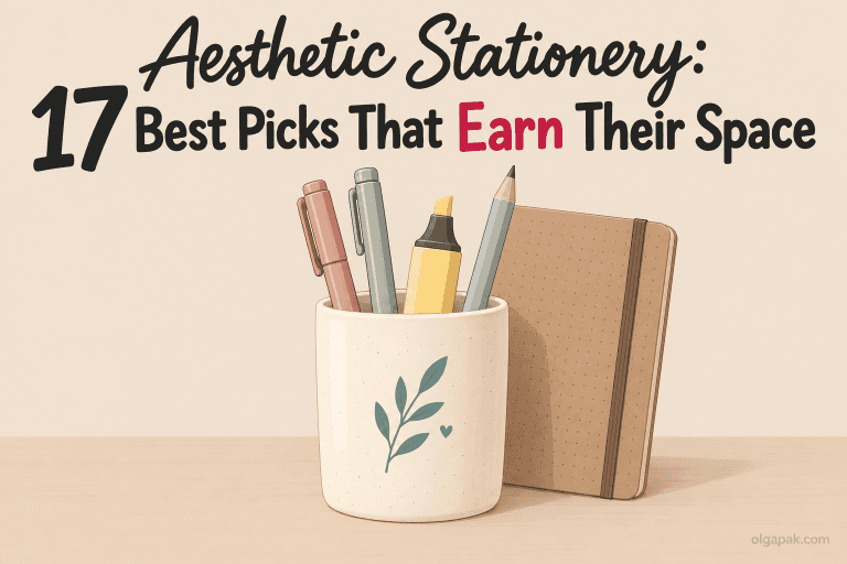 Aesthetic Stationery: 17 Best Picks That Earn Their Space
